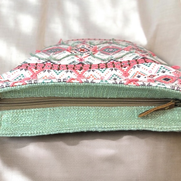 Myra Bag Tres de Quatro Cotton, Canvas and Leather Messenger Bag New - Picture 4 of 11